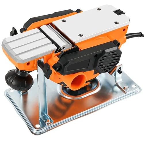 KONGMM Portable Wood Planer, Portable Flip Support Flip Planer Household Electric Planers Guide Table For Woodworking Benches Tools for Furniture Repair and DIY Wood Crafts