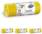Stella 035144 - Bolsas de basura con asas para separación de plástico y plástico (60 L, 14 unidades), color amarillo (Paquete de 4)