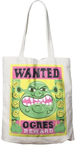 FaNaTtik Shrek Officially Licensed Ogres Wanted Poster Tote Bag 40 x 40cm