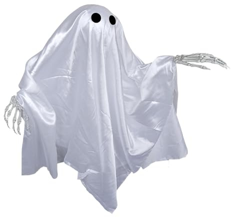 Jlobnyiun Halloween Ghost Decor | Floating Ghost Window Halloween Decorations | Horror Home Decor for Holiday Indoor Outdoor Wall Bar Apartment Fence Garden Tree Walkway Pathway Escape Room