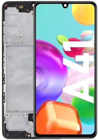 OnlyTech Komplettes LCD-Display mit montiertem Rahmen, Ersatz für Samsung Galaxy A41 (SM-A415F)