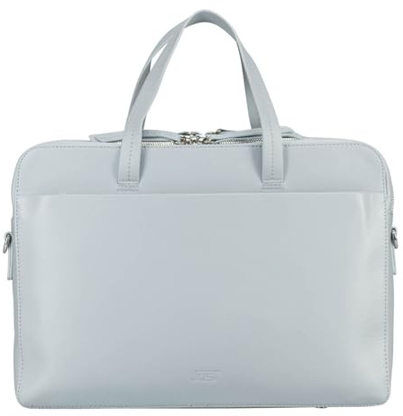 Jost Leder Laptoptasche Businesstasche mit Laptopfach Arva Arva Business Bag Misty Blue blaugrau