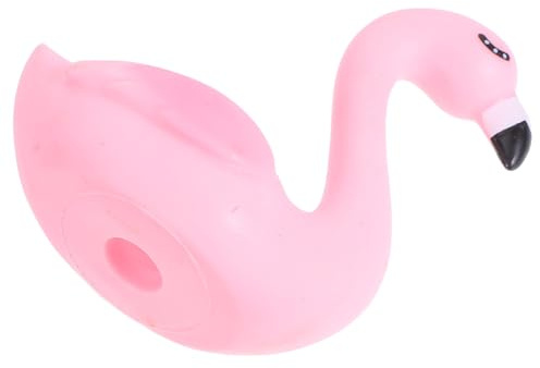 MALUGOGO Décoration de Gâteau Accessoire Rose pour Anniversaire Flamant Rose en Vinyle Tête de Mariée et Fête D'anniversaire pour Garçon et Filles