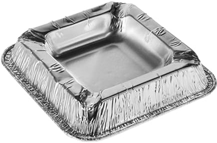 8x50 Aschenbecher, Alu eckig 1,9 cm x 12,5 cm x 12,5 cm