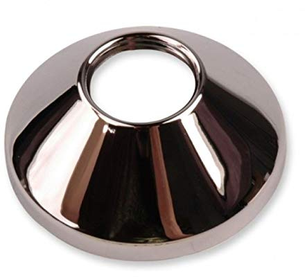 Chrome Plated Steel Pipe Cover Collar Cone 3/4 Valve Tap Rose 20mm Height