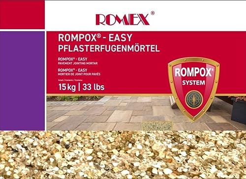 Mortero para juntas Rompox fácil, neutro 15 kg, por Romex