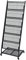 Festnight Prospektständer Prospekthalter aus Stahl A4 mit Rollen 47,5 × 43 × 133 cm Schwarz