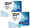 Silicon Power Lot de 2 Cartes microSD Haute Vitesse avec Adaptateur 64 Go