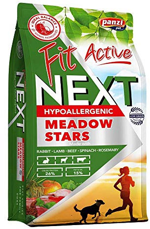 Panzi Pet - Fit Active Next 5 Reds – Getreidearmes hypoallergenes Hundefutter – Rind, Lamm, Wild, Büffel & Lachs – 3kg