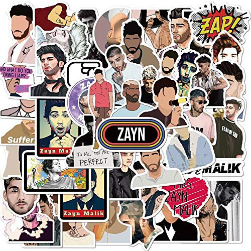 Zayn Malik – Aufkleber für Laptops, Handys, Handyhüllen, Konsolen, Wände, Gepäck, Bücher, Spiele, 50 Stück
