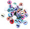 EXCEART Schmuckherstellungszubehör 300st Zubehör Für Glas Mit Flacher Rückseite Für Armband Kuppel-cabochons Halbe Runde Schmuck Patch