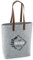 Filztasche 'Beste Mama' | Damen-Tasche mit Motivdruck | Bedruckt und Personalisiert mit Blumenkranz und Spruch | Shopper Geschenk Mama Oma (Hellgrau)