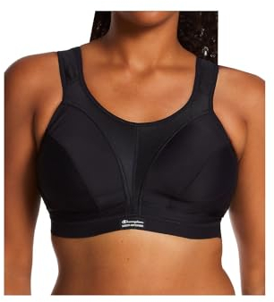 Champion Damen Sa Sn109 D+max Bra Sport-BH, Schwarz, 80G