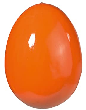 Deko-Osterei Deko-Ei Fake-Osterei Osterei Lackoptik 18 cm orange Osterdeko