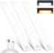 shirylzee Under Cupboard Kitchen Lights, Motion Sensor cabinet 2000mAh USB Type-C Rechargeable Stepless Dimming Wardrobe Light, 2 Color Temps Closet Light for Stairs Hallway, White, 72LED-30cm