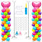 Set di 2 supporti per palloncini regolabili e pompa per palloncini, 2,7 m, in metallo per pavimento, decorazione per baby shower, decorazione per feste di nozze, decorazione per feste