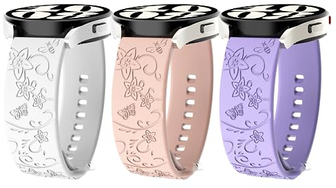 SPGUARD 3 Stück Ersatzarmband für Samsung Galaxy Watch 7/6 40mm 44mm/Classic 43mm 47mm Armband, Silikon Sport Armbänder für Galaxy Watch 5/4 40mm 44mm/Classic 42mm 46mm/5 Pro 45mm