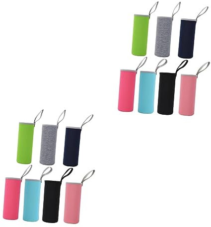 BESTonZON 14 Piezas Tapa De Copa Garrafas Manga De Copa Bolsa De Taza Mangas Térmicas Para Copas Bolsa Para Botella De Agua Paño Anti-escaldado Viajar Bolsa De Botella De Agua