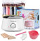 XWXO Premium Waxing Kit for Hair Removal,Wax Kit,Digital Wax Machinefor Professional With with Easy-Clean Silicone Wax Pot,at Homen Wax Heater for Nose,Eyebrow and Full Body Hot Waxing Kit 400g