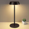 KableRika LED Tischlampe Kabellos, Dimmbar akku tischlampe aufladbar mit touch, 3 Farbtemperatur, 3000K Tragbare Tischleuchte USB-C für Innen, wohnzimmer, schlafzimmer, Abendessen, Lesen - Schwarz