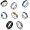 SSyang 8 Pièces Anneaux Ouvre Bouteille,Anneau Décapsuleur Anneau Décapsuleur en acier Inoxydable avec Chaîne Anneaux decapsuleur en Metal，pour Restaurant Cuisine Bar Fête