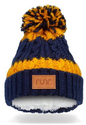 RUNR Winter Bobble Hat - Matterhorn Navy