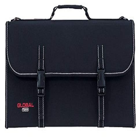 Global G667/21 Deluxe knife case for up to 21 knives,Black