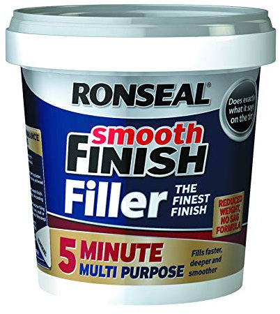 Ronseal 5 mf600ml 600 ml Pot rebouchage multiusage Finition lisse 5 minutes