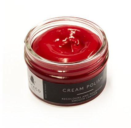 Famaco - Cirage Chaussure - Crème de Beauté - ROUGE VIF - Pommadier 50 ml - Ravive les couleurs - Imperméabilise - Brillance longue durée