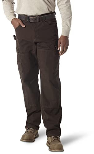 Wrangler Ranger Pantranger da Uomo, Marrone Scuro, 38W x 36L