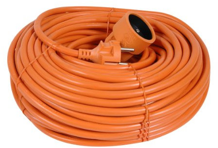Rallonge électrique - Prolongateur électrique - Rallonge prise - Rallonge prise électrique - Debflex 344259 Rallonge de Jardin 25 mètres 2P+T 16A - 3G1.5 (Type HO5VV-F) - Orange