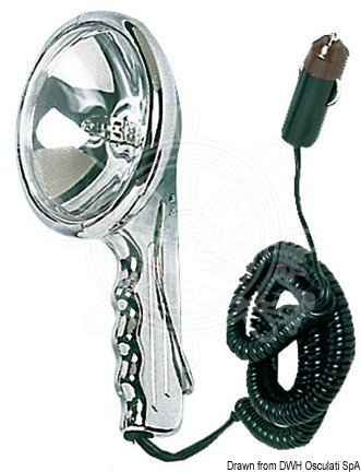 OSCULATI Projecteur à Main en zamak chromé 12 V