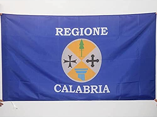 AZ FLAG - Flagge Kalabrien - 90x60 cm - Calabria In Italien Fahne 60 x 90 Cm Scheide Für Mast - Flaggen