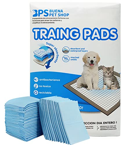 BPS® Empapadores de Entrenamiento para Perros Gatos Perfumes con Feromonas para Atraer los Cachorros y Simplificar el Entrenamiento (60pcs 60*60cm) BPS-2168*2