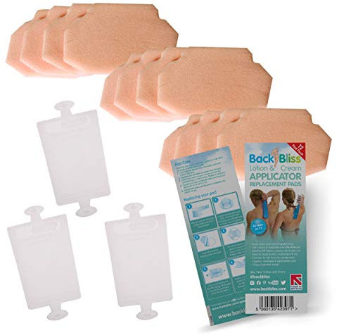 BackBliss Replacement Refill Pads 12x for Lotion Applicator for Your Back Body - Pack of 12