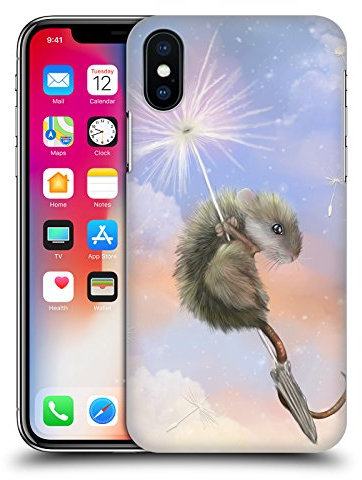 Head Case Designs Offizielle Zugelassen Ash Evans Dandelion Mouse Tiere Harte Rueckseiten Handyhülle Hülle Huelle kompatibel mit Apple iPhone X/iPhone XS