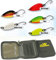 Ondulanti 3 g Mini Spoon + Astuccio Porta Artificiali Cucchiaini Pesca Trota Lago