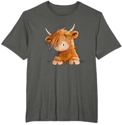 Schottisches Hochlandrind Kopf I Highland Rind Kuh Fun T-Shirt