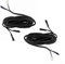 P4B | Fahrrad Beleuchtung Doppelkabel SET mit 2 Stück | Isolierte Kabelschuhe | Länge = ca. 2200 mm pro Doppelkabel (B) 3x Kabelschuhe)