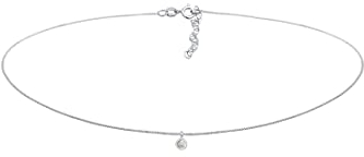Elli Halskette Choker Labradorite Solitär 925 Silber