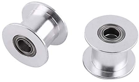 5Pcs 3D Drucker 2GT 20 Zahn Umlenkrolle ohne Zähne Aluminium Bohrung 5mm Synchronräder Getriebeteil für Bandbreite 10MM
