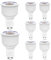 Luxvista Lot de 8 ampoules à réflecteur LED 9 W GU10 à long col - Blanc froid 6000 K - Intensité non variable - Équivalentes à des ampoules halogènes de 75 à 90 W