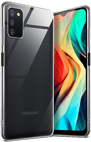 moex für Samsung Galaxy A03s Hülle Durchsichtig, Silikon Handyhülle Transparent, Clear Case Ultra Slim, Backcover Schutzhülle Dünn, Silikonhülle Minimalistisch, Aero Case, Klar