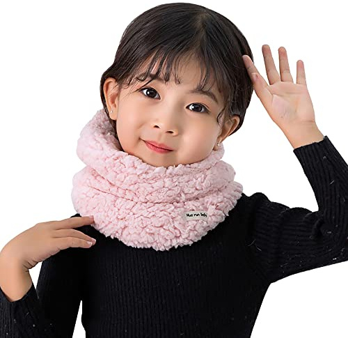 AIDIER Écharpe en Polaire pour Garçons Filles 3 à 8 Ans Enfant Cache-Cou Épais Tube Foulard d'hiver Garçons Snood Chaud Thermique Coupe-Vent Tour de Cou Gaiter pour Ski Cadeau Noël
