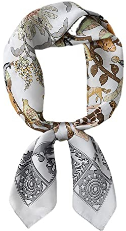 Bellette Schal Kopftücher Halstuch Damen Seide Gefühl Schals Frauen Elegant Seidenschal Seidentuch Scarf Bandana Taschentuch Ansatz Handgelenkband, Einheitsgröße