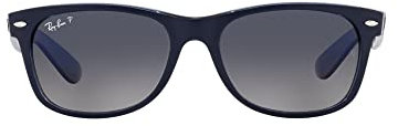 Ray-Ban 0RB2132 Gafas de Sol, Azul Mate sobre Azul Transparente Y Azul Polarizado, 55 Unisex
