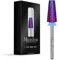 MelodySusie Professional 5 in 1 Nail Drill Bits, 3/32'' Carbide Tungsten Multi-function, Suitable for Manicure Pedicure Cuticle Gel Polishing, Purple, Medium
