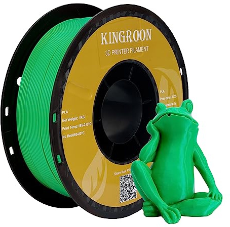 kingroon 3D Printer Filament PLA 3D-Druckerfilament,… (Polymilchsäure, Grünes PLA)