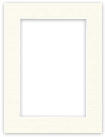 nielsen Conservation Passepartout Karton 2,2 mm | Außenformat 60x80 cm für Bildformat 40x60 cm | Cremeweiß | strukturierte Oberfläche