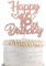 1 Stück Happy 16th Birthday Cake Topper Heart Star 16 Fabulous Tortendeko Prost auf 16 Jahre alt neunzig fabelhafte Tortendekorationen 16 Geburtstag Party Kuchen Dekoendeko Roségold
